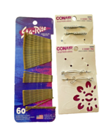 Y2K Bobby Pins Set Lot Conair Rhinestones Fancy Prom HOCO Sta-Rite Bobby... - $27.83