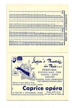 Caprice Opera City Map &amp; Monuments de Paris France Map 1957  - $15.84