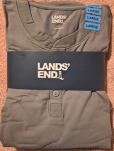 Land&#39;s End Men&#39;s Lounge Set Size Large Grey Heather/Wine Country Plaid - £17.25 GBP