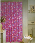  Blossom Delight Purple Bright Flowers Fabric Shower Curtain - $373.47 MXN