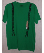 NWT MENS &quot;KISS ME I&#39;M IRISH&quot; GREEN NOVELTY T-SHIRT   SIZE L - €16,00 EUR