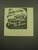 1949 Cheaper by the Dozen Book Ad - For mother&#39;s day give - £15.01 GBP