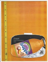DrP - Snapple Size Snapple Peach Mangosteen 16 oz BOTTLE Soda Flavor Strip - £2.35 GBP