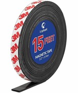 Magnetic Tape, 15 Feet Magnet Tape Roll (1/2&#39;&#39; Wide x 15 ft Long), with ... - $20.38 CAD