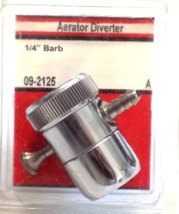 Aerator Diverter - 1/4&quot; Barb -Lasco - MPN - 09-2125-Chrome Plated - £14.82 GBP