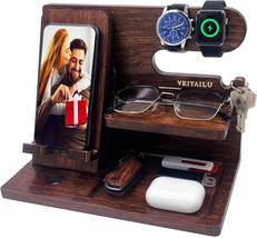 Gifts for Men Women Brother Boss Boyfriend Him, Nightstand Organizer,Gifts for D - £29.26 GBP