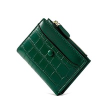 2022 Brand Design Leather Women&#39;s Wallet Stone Pattern Short Wallet Shopping Lad - £21.69 GBP