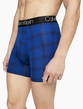 Calvin Klein Men&#39;s Ultrasoft Stretch Modal Boxer Briefs Rocky Plaid Sail... - £15.65 GBP