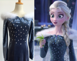 Olaf&#39;s Frozen Adventure Elsa Costume, Elsa Dress, Elsa Cosplay Costume Kid Adult - £135.06 GBP
