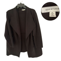 Max Studio Women’s Black Open Front Cardigan Jacket Size 1X Long Sleeve ... - $21.78 Max Studio Women’s Black Open Front Cardigan Jacket Size 1X Long Sleeve ... - $21.78