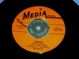 Ken Carson Hawkeye I&#39;ve Been Working On The Railroad 45 Rpm Record Media Label - £10.15 GBP