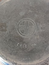 Numéro 6 Griswold Erie Pa Fonte Poêle Lisse Bas Logo 699 V - $73.27