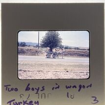35mm Slide Turkish Boy Horse Drawn Cart Turkey July 1973 Ethnic Cultural - $9.12 CAD