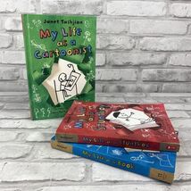 Janet Tashjian Book Lot of 3 My Life As A Book Stuntboy Cartoonist 1 HB ... - $19.83