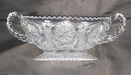 Antique Edwardian Imperial Glass Co. clear pressed glass relish dish c.1909 - $414.61 MXN