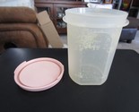 Vintage Tupperware Container 15 Oz 1606-25 with Pink Lid 1607-1 - $11.87