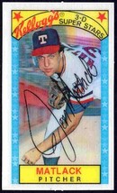 Texas Rangers Jon Matlack 1979 Kelloggs 3-D Super Stars # 58 - £0.74 GBP