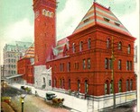 Vtg Postcard 1908 Polk Street Depot - Chicago Illinois Undivided Street ... - $5.01