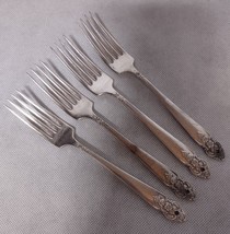 Oneida Distinction Grille Forks 4 Prestige Plate Silverplated 1951 7.625&quot; - $24.95