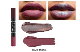 Avon Matte &amp; Metal Liquid Lip Duo - Mauve Cystal - 8ml - £6.73 GBP