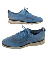 Cole Haan Men 2.ZERØGRAND Wingtip Stitchlite Oxford SZ 10 Light Blue C29245 - $26.77