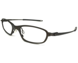 Vintage Oakley Eyeglasses Frames O5 11-634 Brown Matte Oval Razor Wire 4... - $70.06