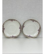 Limoges france cherry blossom saucers - $24.74