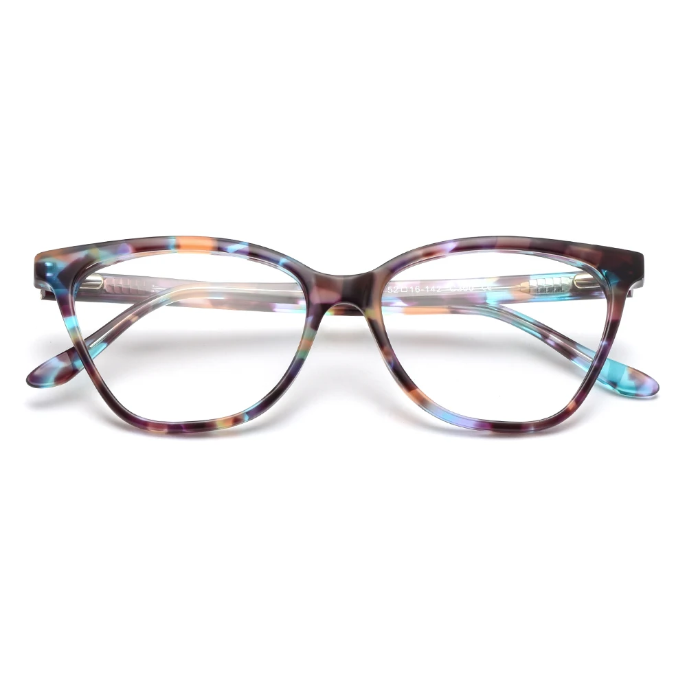 Sporting Fashion Acetate Cat Eye Style Women GlAes Frames With Spring Hinges Fem - £46.36 GBP