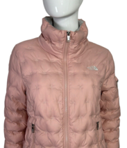 The North Face Holladown Pintuck-Quilted Jacket 550 Down Pink Coat Medium - £28.31 GBP