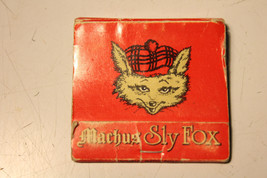 Vintage Match Book Restaurant Advertising Machus Sly Fox - £10.35 GBP