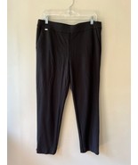 Counterparts Sz L Stretch Black Trousers Pull On Pockets Pants Elastic W... - $14.42 CAD