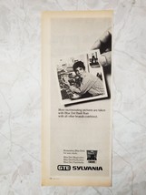 1971 GTE Sylvania Vintage Print Ad 5.5&quot;x13&quot; Blue Dot Flashcubes Magicubes - £7.86 GBP