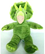 Build A Bear Green Triceratops Dinosaur Plush Stuffed Animal 18&quot; - £24.23 GBP