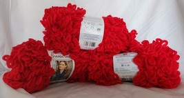 (3 Skeins) Red Heart Boutique Swerve LW2819 1 Ball Red Super Bulky 6 - £25.70 GBP