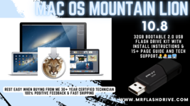 Mac OS X Mountain Lion 10.8 Bootable USB Drive Install Upgrade Repair Re... - £23.50 GBP