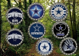 dallas cowboys  refrigerator magnets lot of 8 cool collectibles Man cave - £8.56 GBP