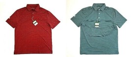 Hickey Freeman Men&#39;s Club Stripe S/S Polo Golf Shirt Size M, L Pick Color - £28.19 GBP