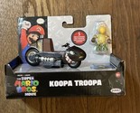 Nintendo Super Mario Bros. Movie Pull Back Toy Racer Kart Koopa Troopa F... - $24.26