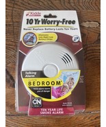 Kidde 10 Year Talking Voice Smoke Alarm Bedroom P3010B w/ Sealed Lithium Battery - $18.69
