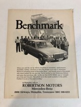 1974 Robertson Mercedes Benz Memphis Vintage Print Ad Advertisement pa19 - $8.90