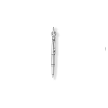 Sterling Silver 3D Fountain Pen Charm for Charm Bracelet or Necklace - £15.18 GBP