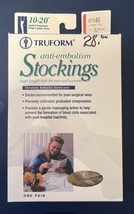 Truform XL Anti-Embolism Thigh Length Compression Stockings Beige Closed Toe - £22.06 GBP