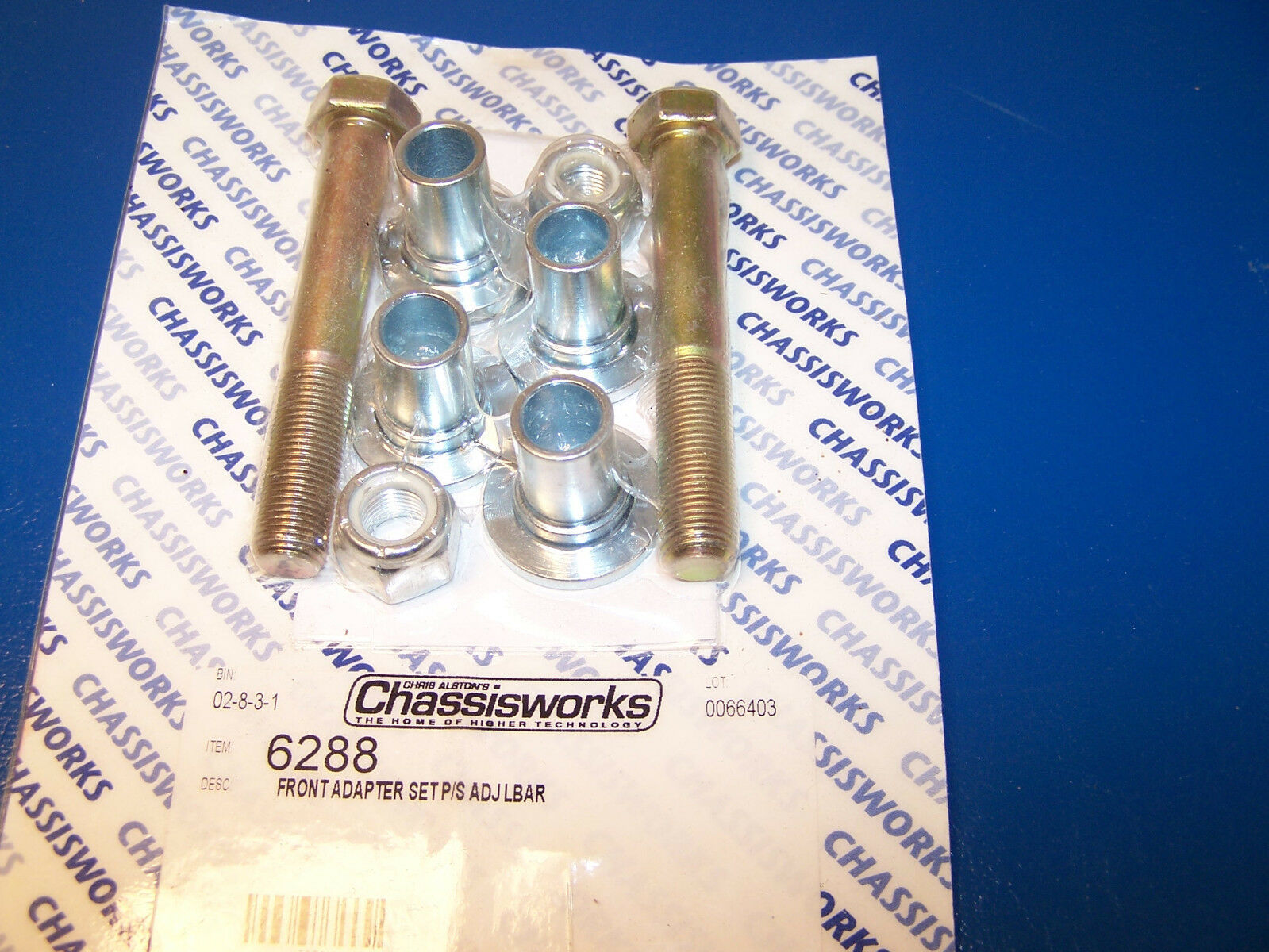 CHASSISWORKS Ladder Bar Adapter Bolt Set Pro Street Alston Front Adjusta... - $35.99