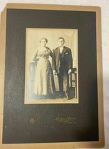 Vintage Black &amp; White Photograph Husban and Wife Photo - 1920&#39;s - £8.01 GBP