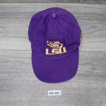 LSU Hat Mens Adjustable Cap Strap Back Purple Gold Athletic Casual Tiger - £17.39 GBP
