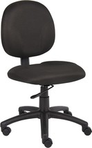 A Black, Armless Diamond Task Chair From Boss Office Products. - $109.93