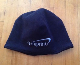 4 IMPRINT - BLACK &amp; WHITE - ONE SIZE FLEECE  BEANIE  WINTER HAT - £7.13 GBP