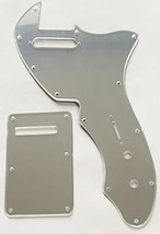 Parts Guitar Pickguard for Telecaster 69 Thinline Reissue+Backplat Silve... - $26.86