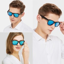 Polarized Sunglasses For Women Men Girls W/Case Green Mirrored Lens Uv P... - £14.38 GBP