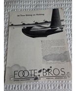 Original 1942 Foote Bros. Gear and Machine Co. WW2 Ad - €6,81 EUR